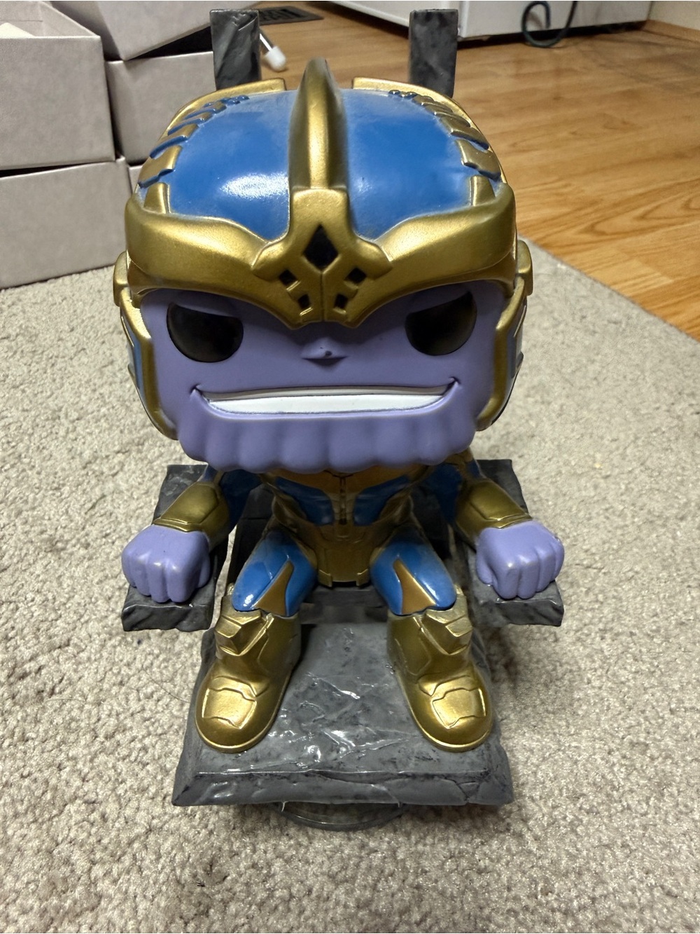 Funko Pop Marvel Avengers Thanos on Throne 10-Inch Vinyl Figure #331